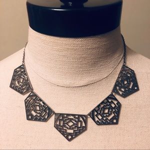 Paparazzi gunmetal Aztec style necklace